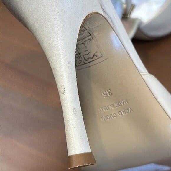 Ilio Smeraldo x Cher Bai Women's Chain High Heel Sandals Size 35 $560 - Picture 8 of 11